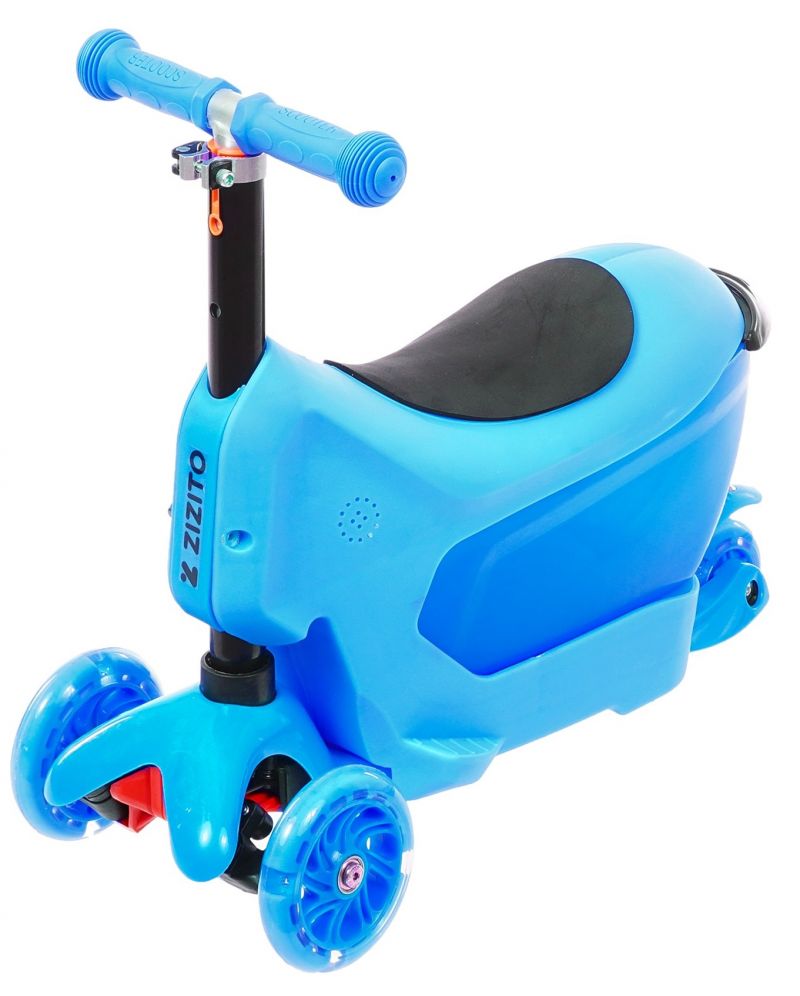 Синя тротинетка Cleo 2 в 1 Zizito