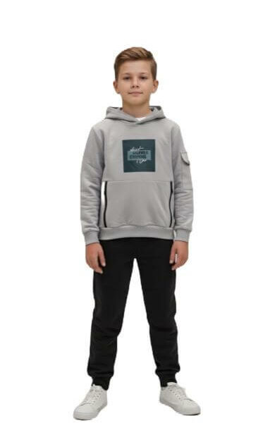 Детски комплект от суитшърт с качулка и панталон Rach