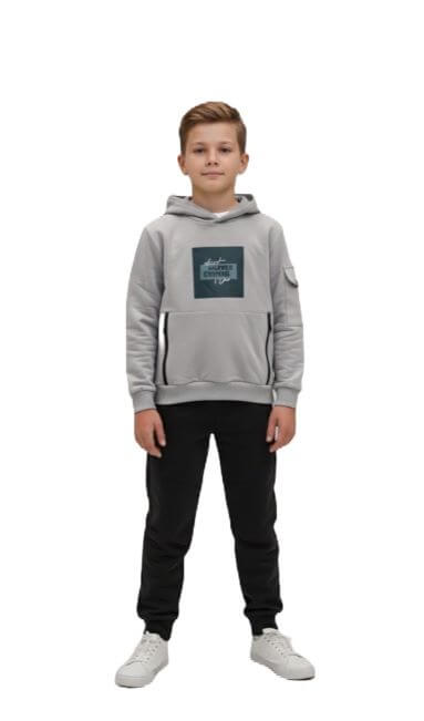 Детски комплект от суитшърт с качулка и панталон Rach