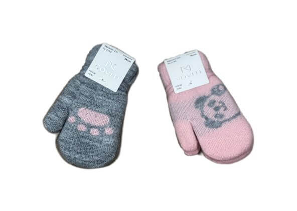 Детски плетени ръкавици с един пръст Noviti