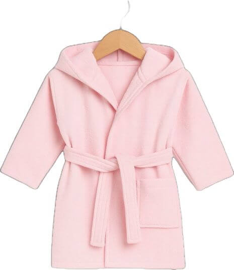Детски халат за баня в розов цвят SUNNY KIDS