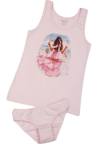 Детски комплект бельо в розово Венера