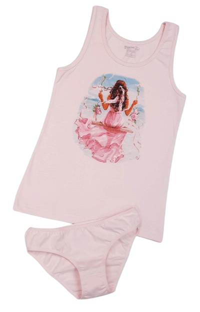 Детски комплект бельо в розово Венера