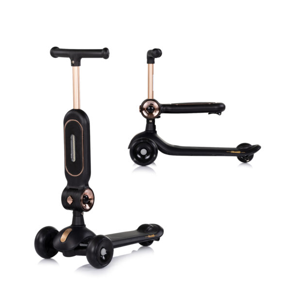 Детски скутер със седалка"Bloomi"черен