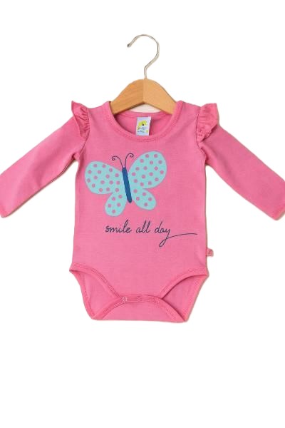 Рач розово боди с пеперуда