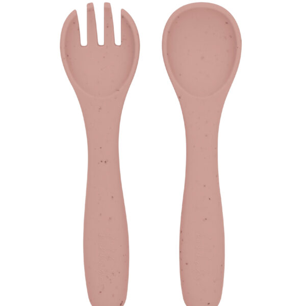 Сет вилица и лъжица Platinum Silicone Blushin stock
