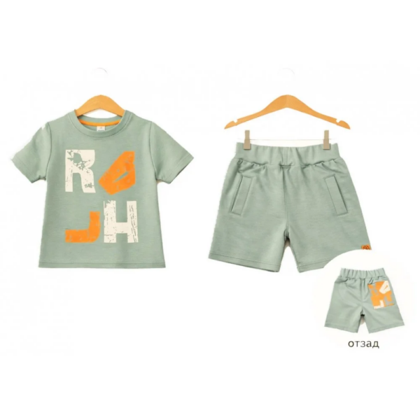 Детски летен комплект в зелен цвят RACH